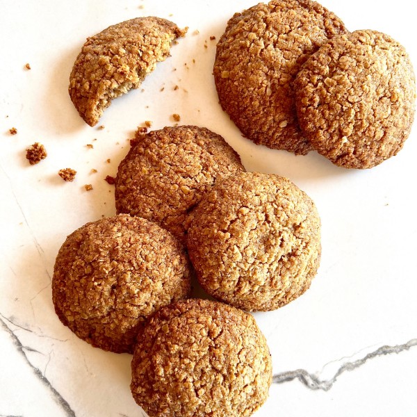 Swedish style, gluten-free oatmeal cookies
