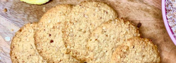 Cookies de limón, avellana y avena