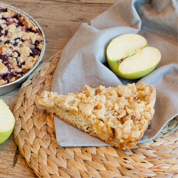 Crumble de manzana vegano y sin gluten