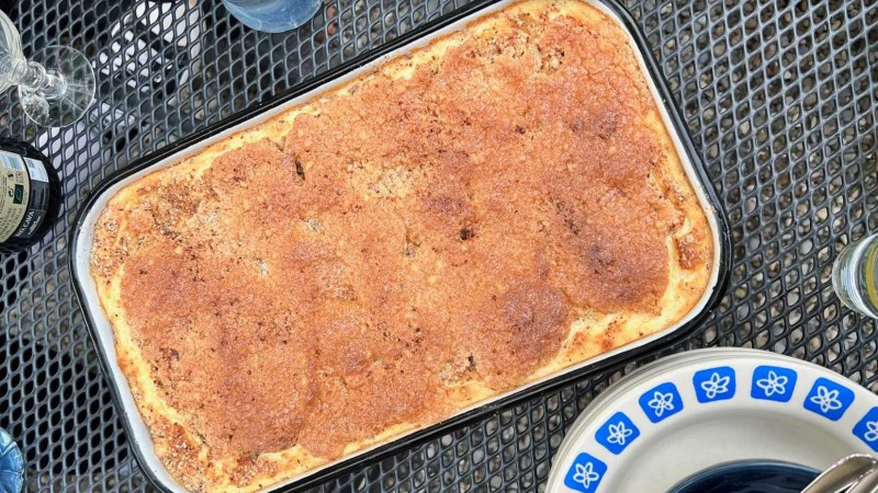 Receta de Postre Caliente de Arroz con Leche, Queso Fresco y Fruta