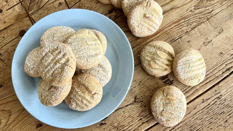 Galletas de natilla de vainilla