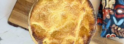 Soufflé de Queso Fresco con Cerezas