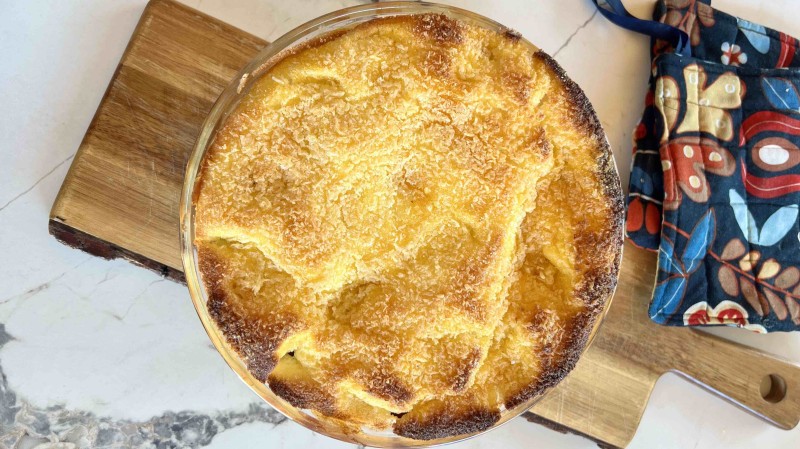 Soufflé de Queso Fresco con Cerezas
